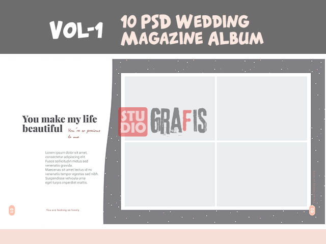 Vol-1: 10 PSD Wedding Magazine Album