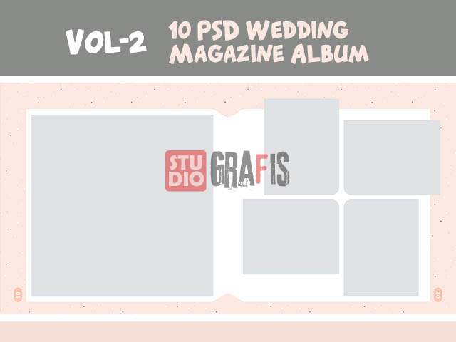 Vol-2: 10 PSD Wedding Magazine Album
