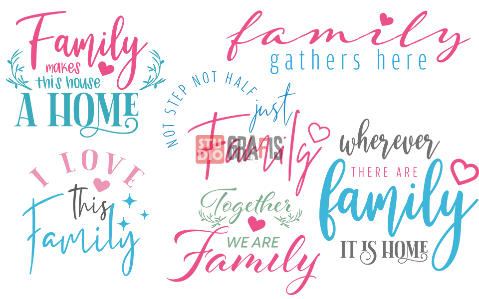 6 Desain Keren Tipografi Thema Keluarga (Family)